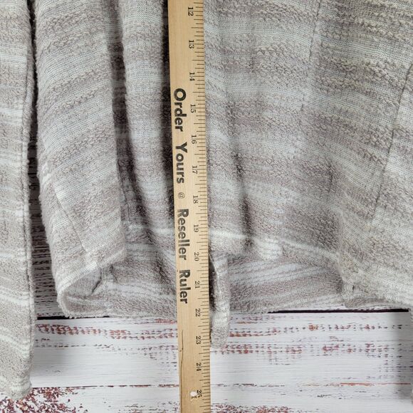 Anthropolgie Dolan Left Coast Womens Size M Leightweight Sweater Jacket Zip Gray - Picture 7 of 10